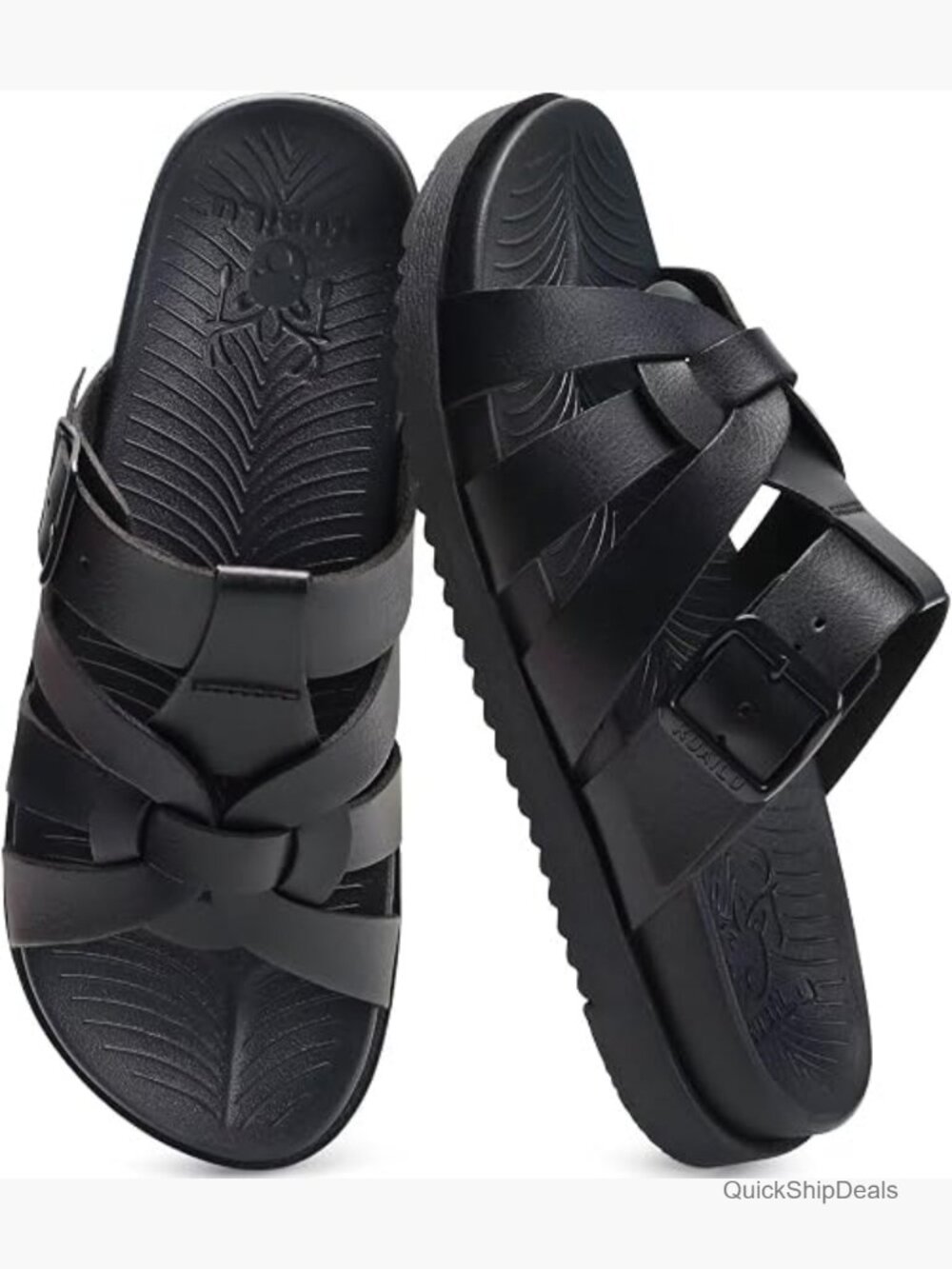 Women's Gladiator Sandals with Arch Support Non-Slip Rubber Sole Slide Sandals